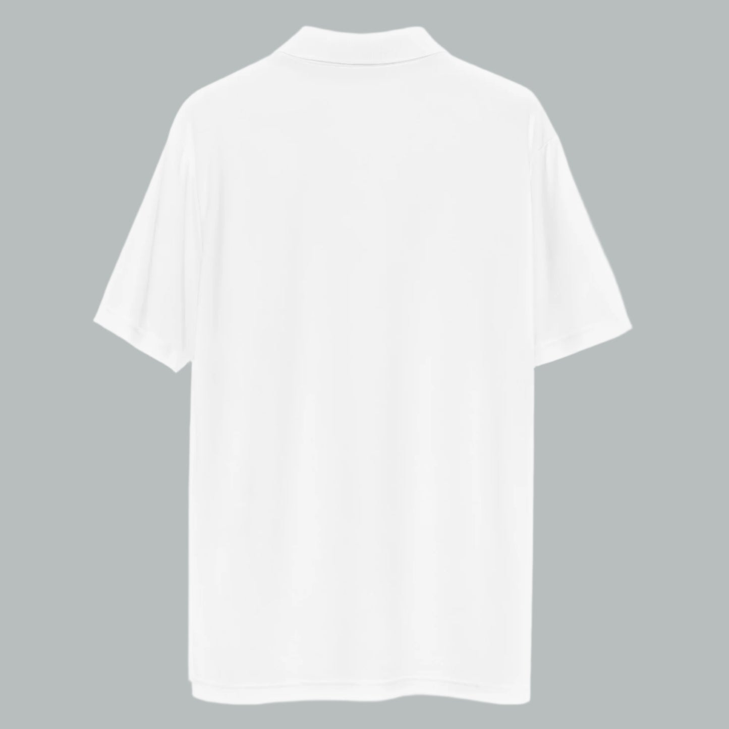 Back of Phoenix adidas Performance Polo Shirt in White, blank with no graphics or text.