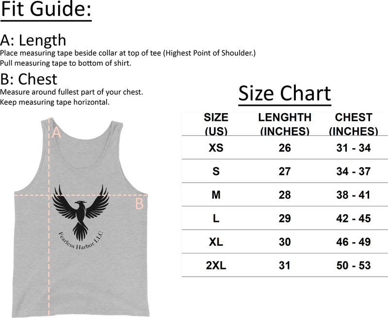 Size chart for Women's Plant Mountain Tank