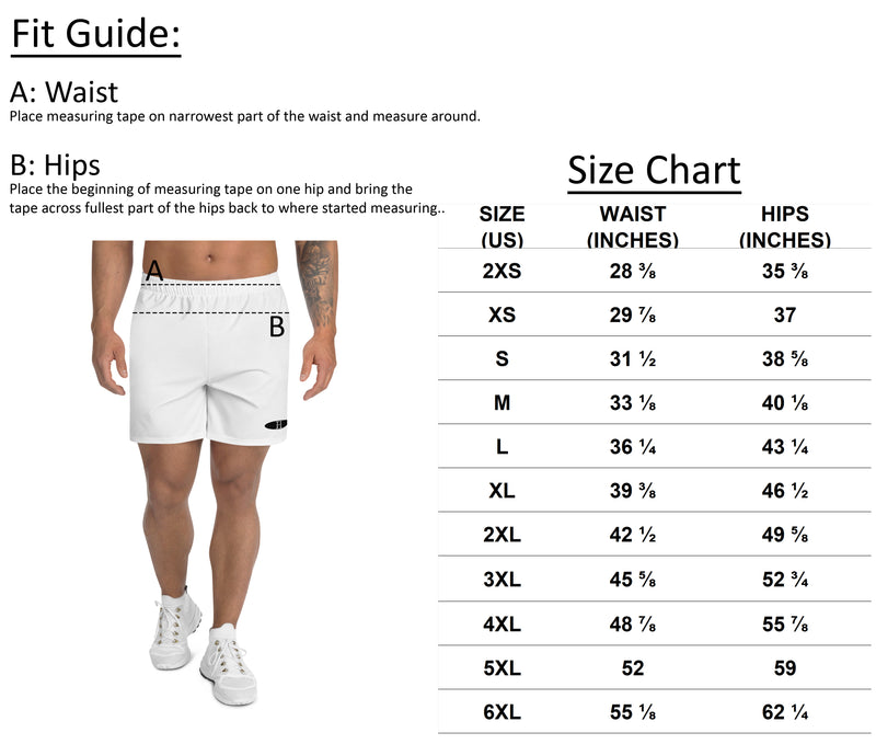 Size chart for Men's Athletic Training 6.5